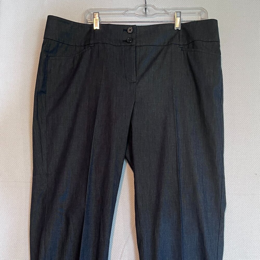LOFT Women’s Original Crop‎ Pants Size 14 Blue Stretch Cotton Spandex Blend NWT